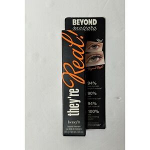 Benefit They're Real Beyond Mascara Jet Black 0.3 oz Beauty Makeup Lashes New